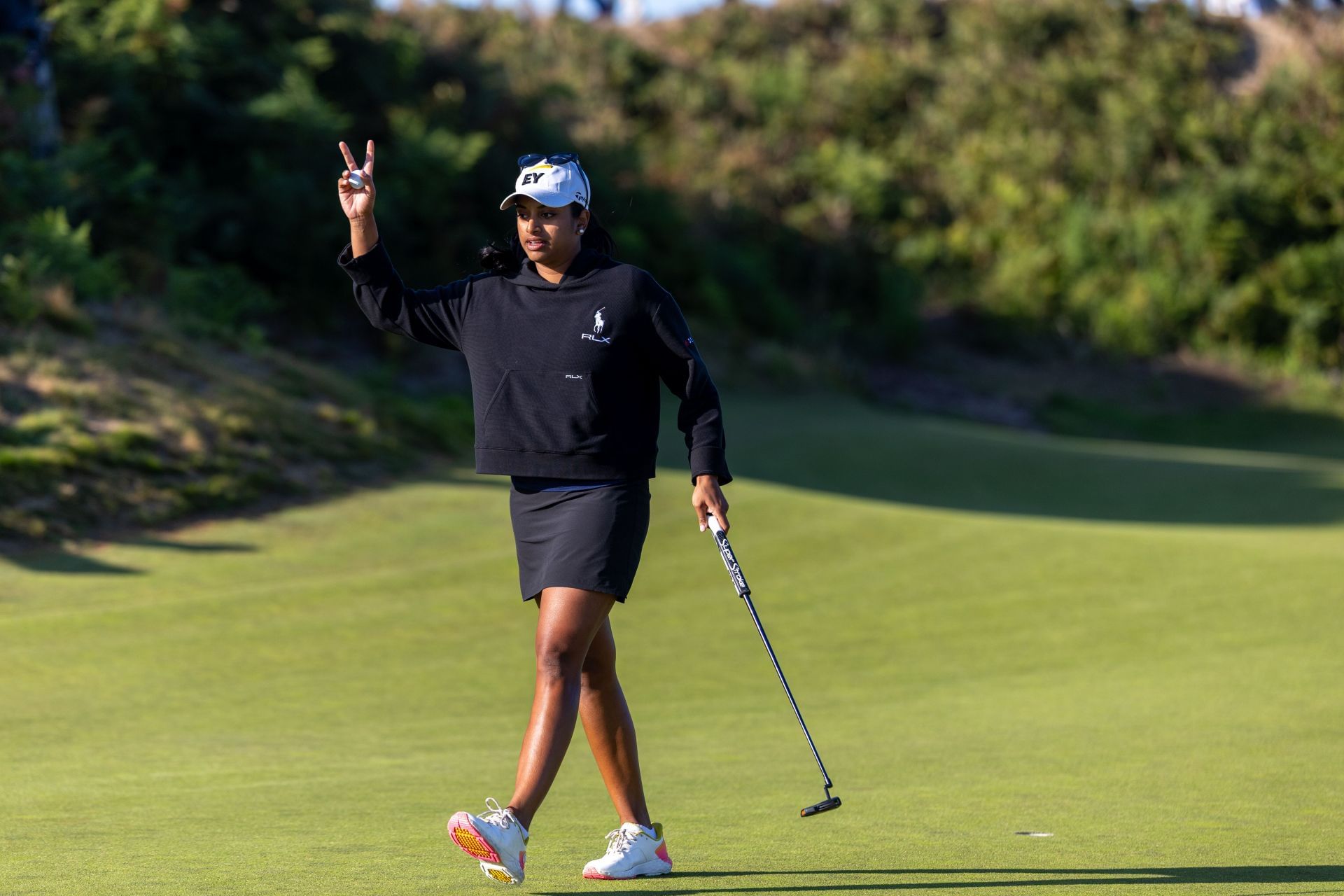 Megha Ganne during the US Women&#039;s Amateur 2025 Championship Match (image Source: Getty)