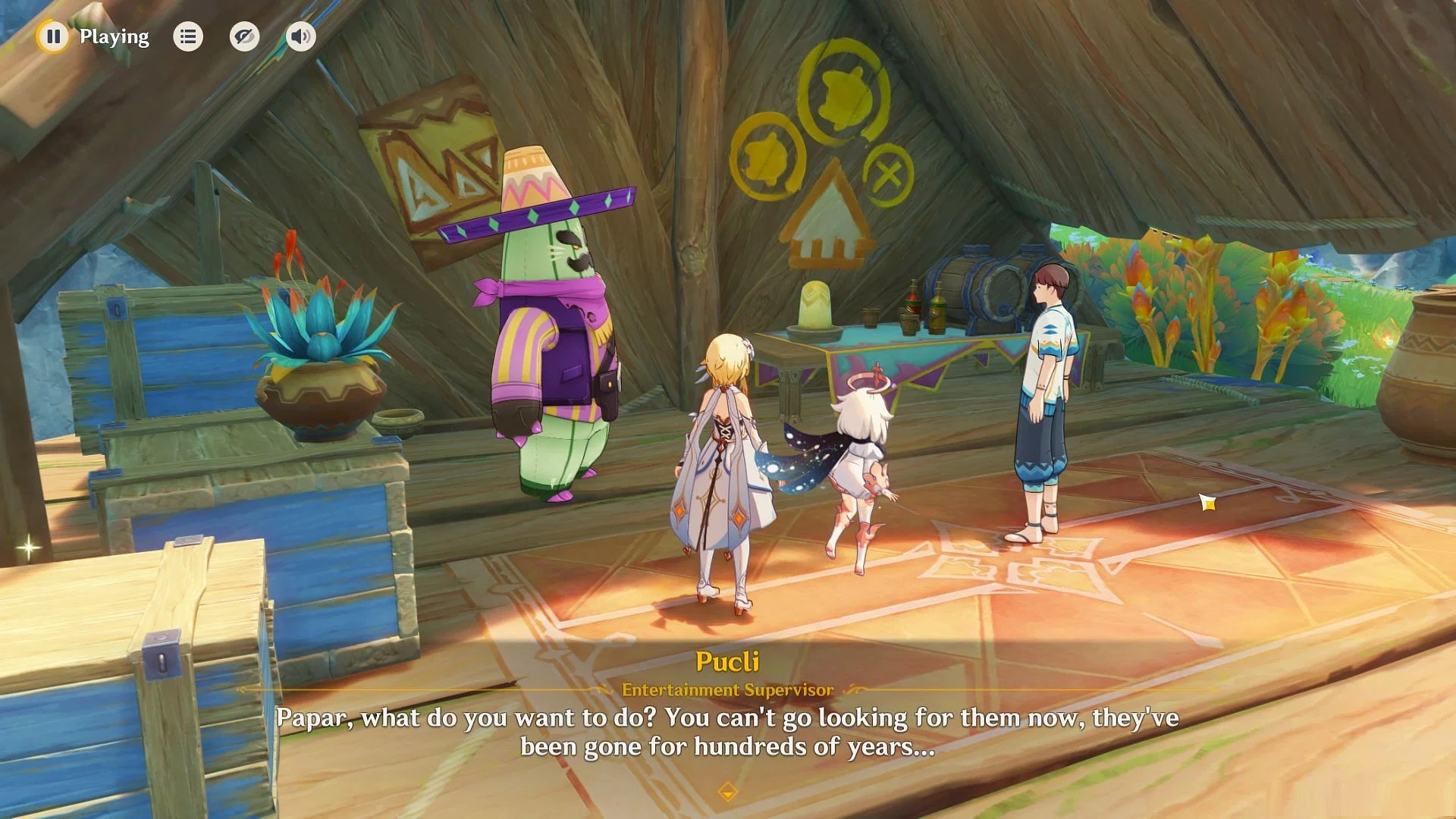 Talk to Pucli (Image via HoYoverse)