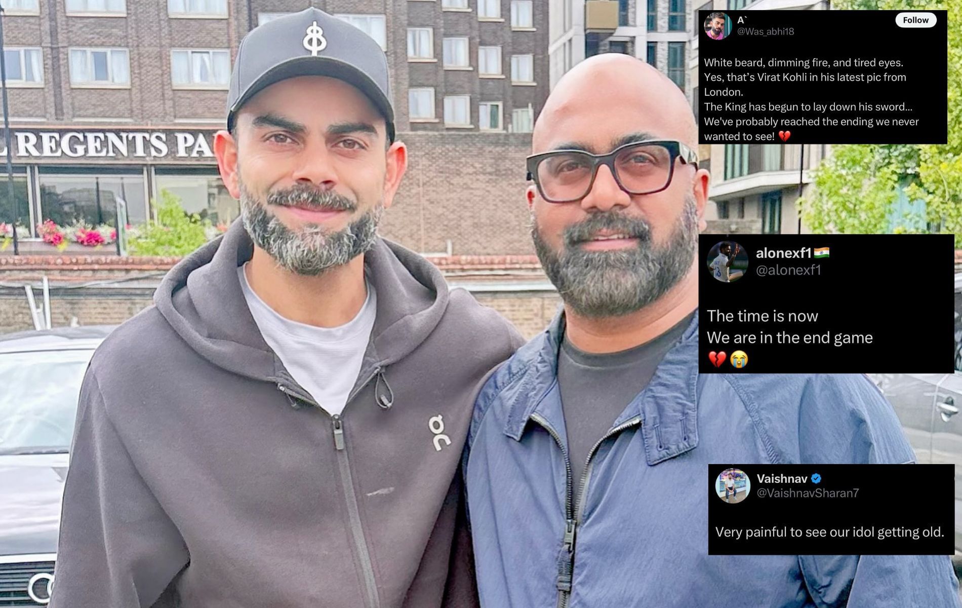 Virat Kohli's white beard worries fans: The London chapter of the family with Anushka, Vamika and Akay 9 Virat Kohli's white beard worries fans