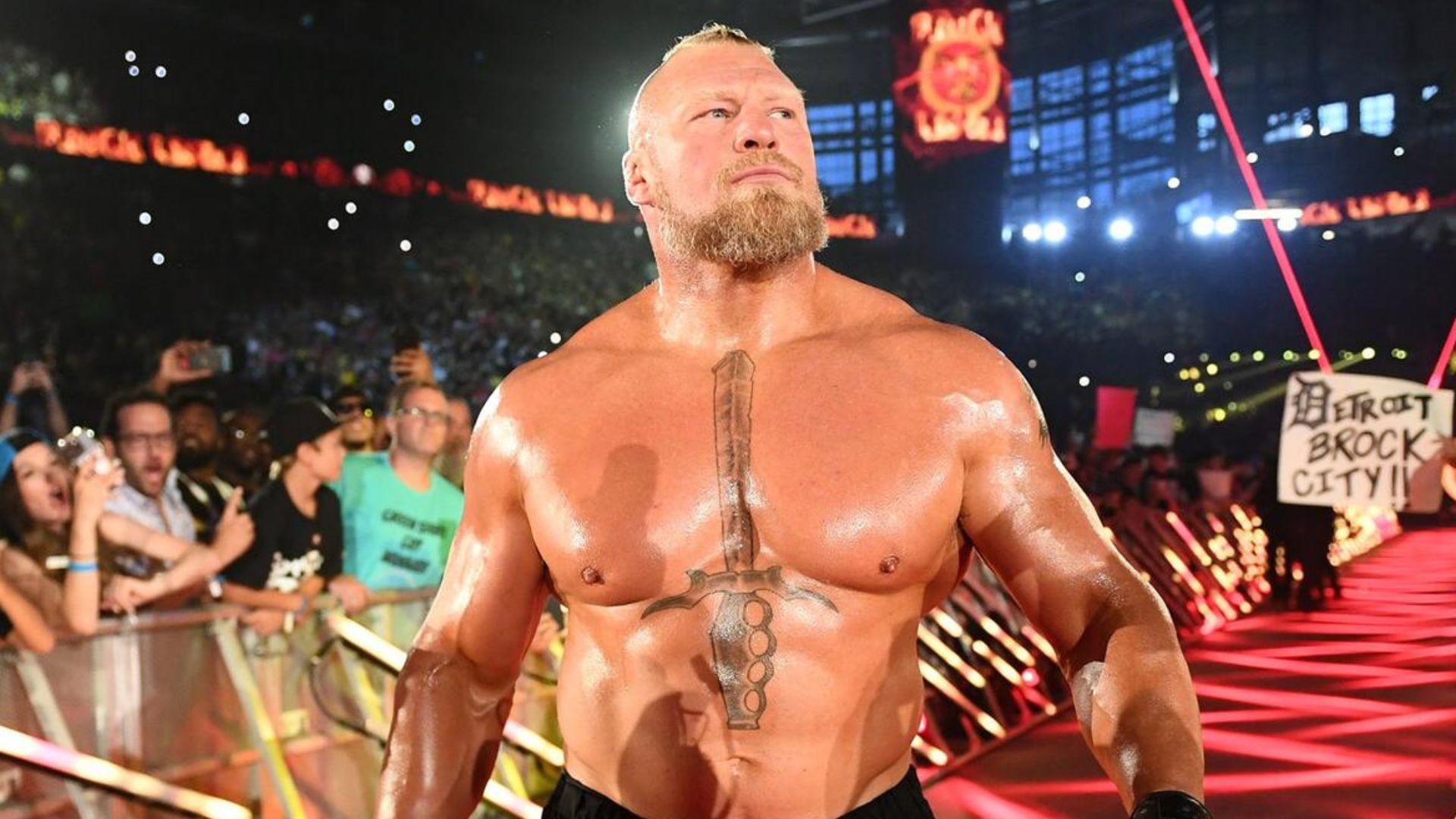 Brock Lesnar at SummerSlam 2023! [Image credit: WWE.com]