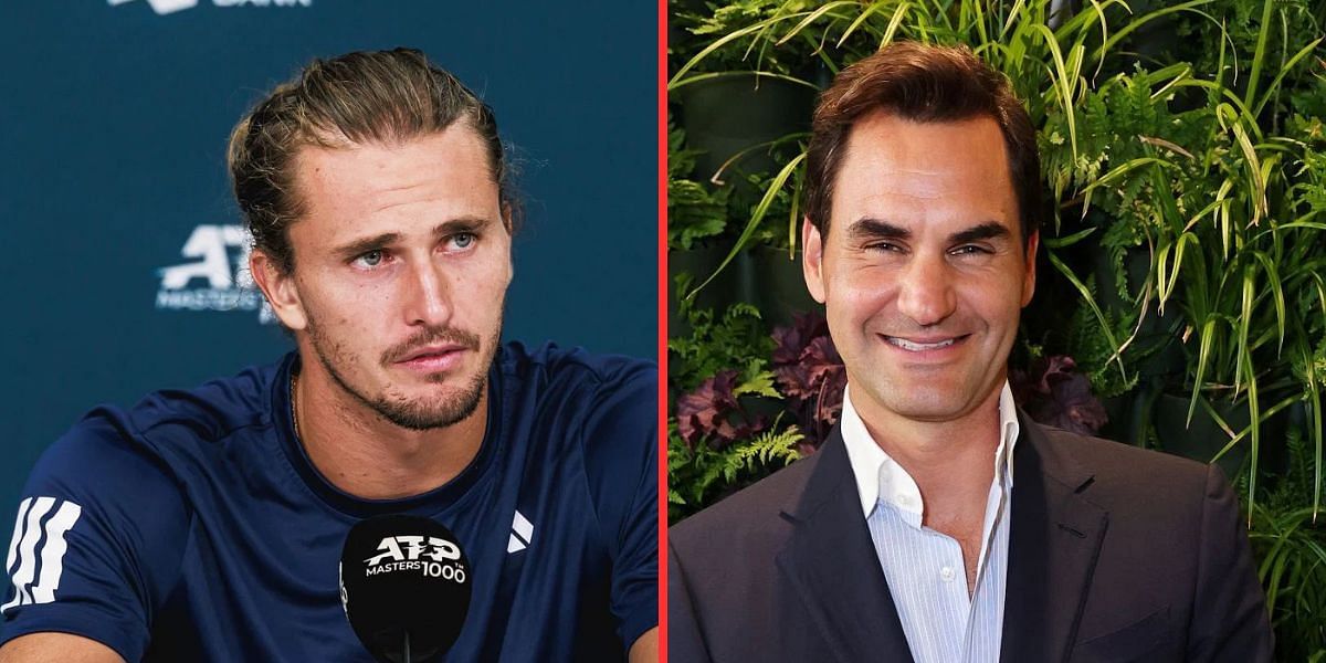 Alexander Zverev (left), Roger Federer (right), Sources: Getty