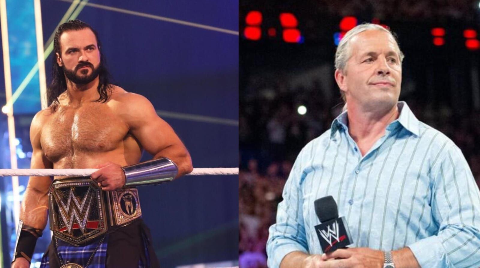 Drew McIntyre (left), Bret Hart (right). [Image credits: wwe.com]