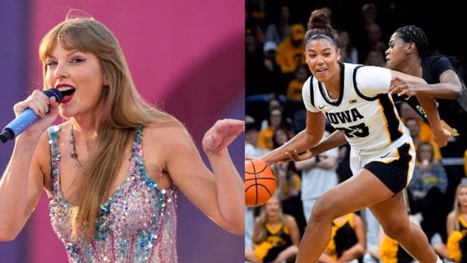 Iowa forward Jada Gyamfi drops 1-word reaction to Taylor Swift joking about male sports fans on Travis Kelce & Jason Kelce's podcast