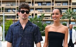Charles Leclerc's girlfriend Alexandra Saint Mleux sets fashion statement in all-green dress