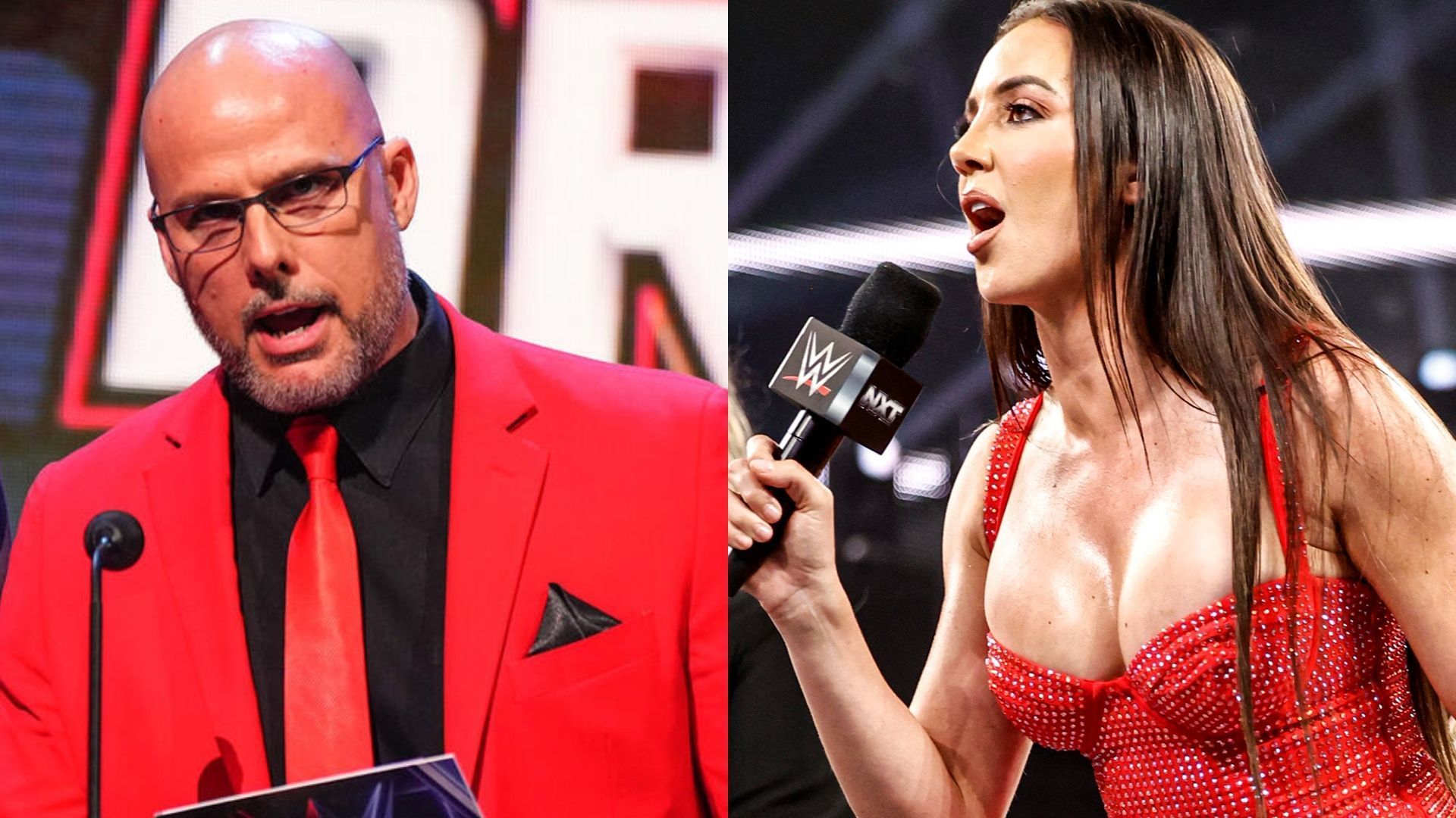 Pearce and Green reacted to a legend being sent to the ER today. [Image credits: WWE.com]
