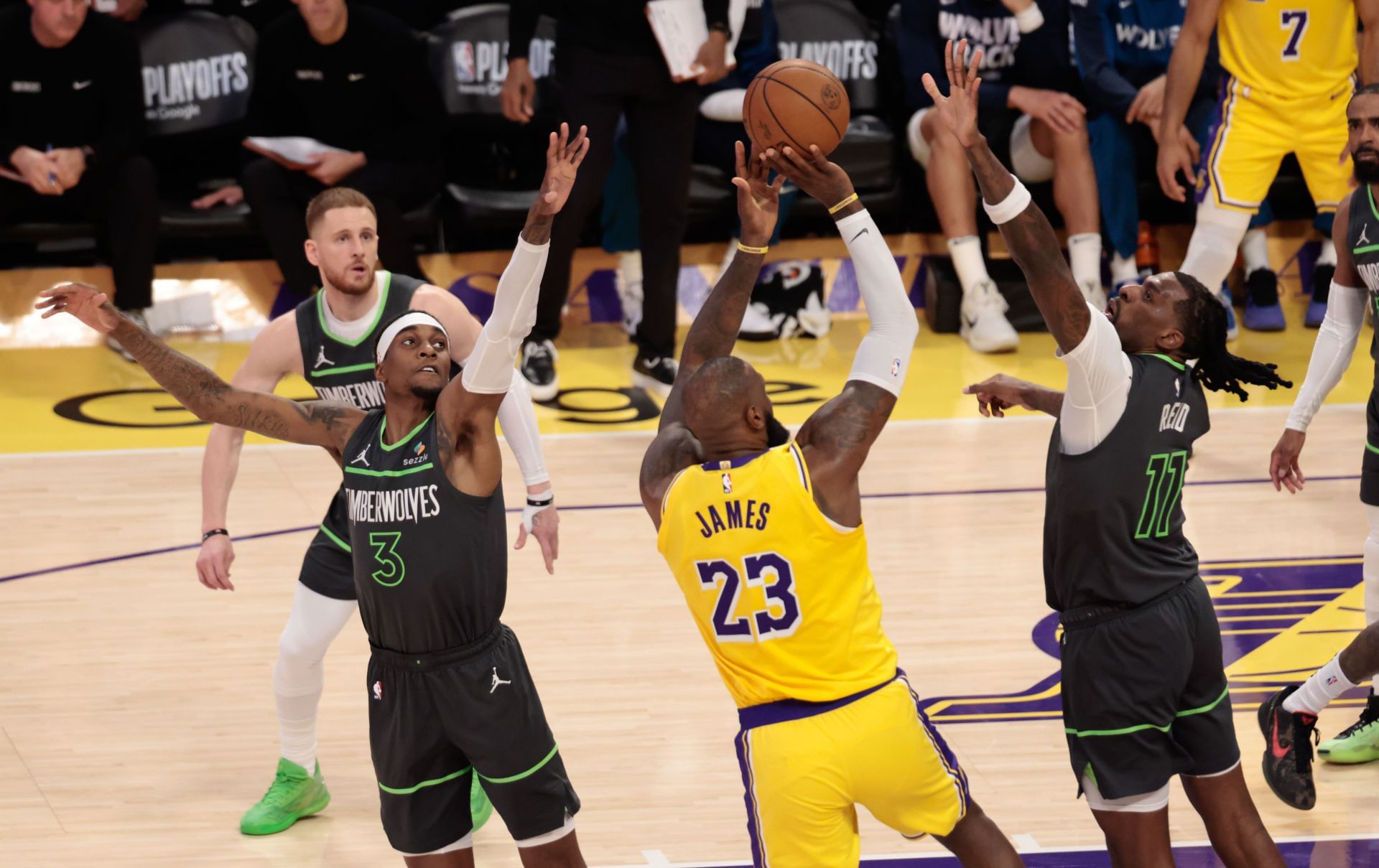 NBA: APR 30 Western Conference Playoffs - Timberwolves at Lakers - Source: Getty