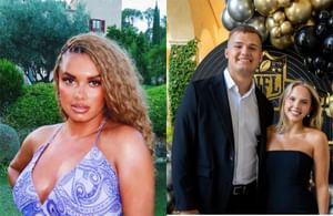 Mason Taylor’s GF, Sage Wagner, drops 2-word reaction as Jets TE’s aunt Joy Taylor recaps Lisbon vacation