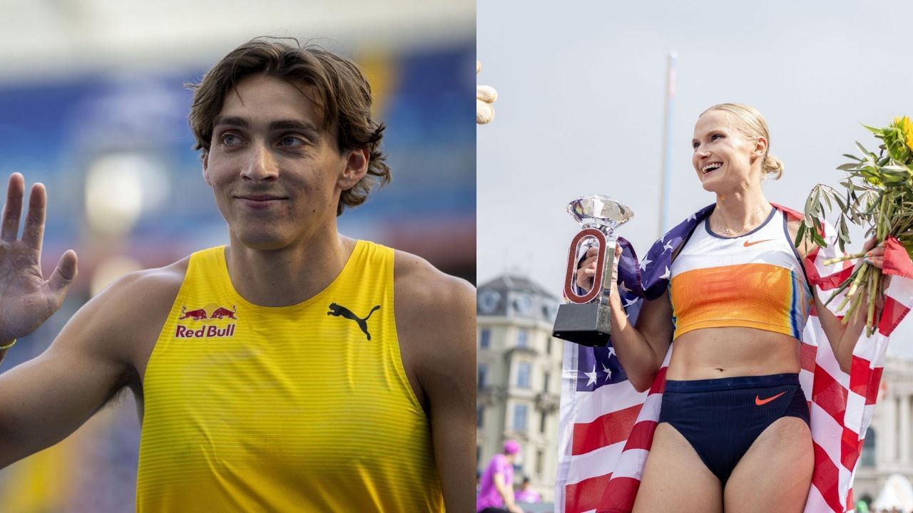 Mondo Duplantis and Katie Moon clinch Diamond League titles in Zurich (Image via: Both Getty)