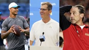 "Jim Harbaugh is unreal" - 49ers insider throws shade at Kyle Shanahan over Trey Lance's development as Chargers QB impresses at HOF game