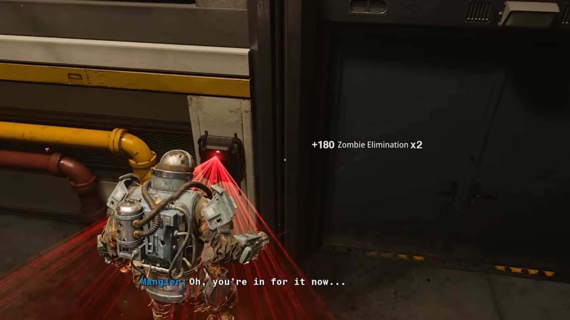 Opening up the secret portal in Black Ops 6 Zombies Reckoning (Image via Activision || YouTube/@MrDalekJD)