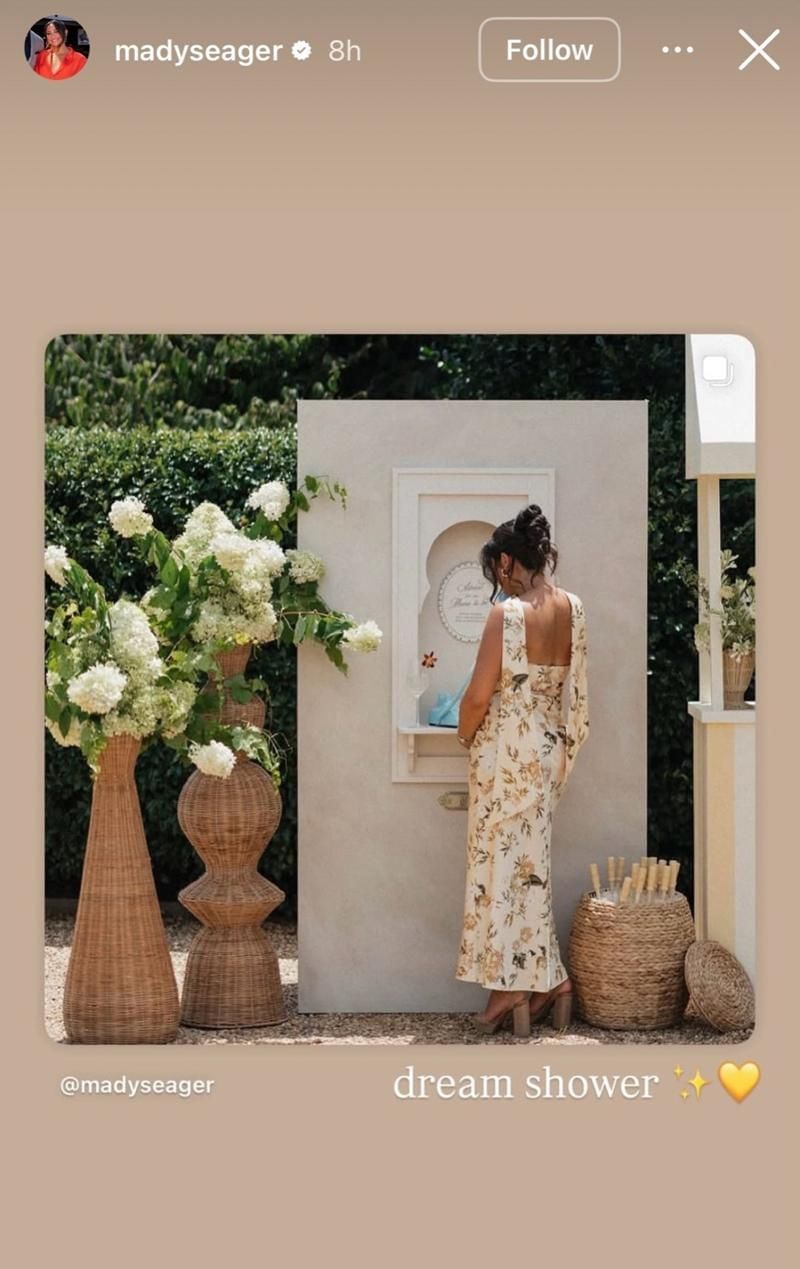 Corey Seager&#039;s wife Madisyn reshared the post. (Via Instagram)