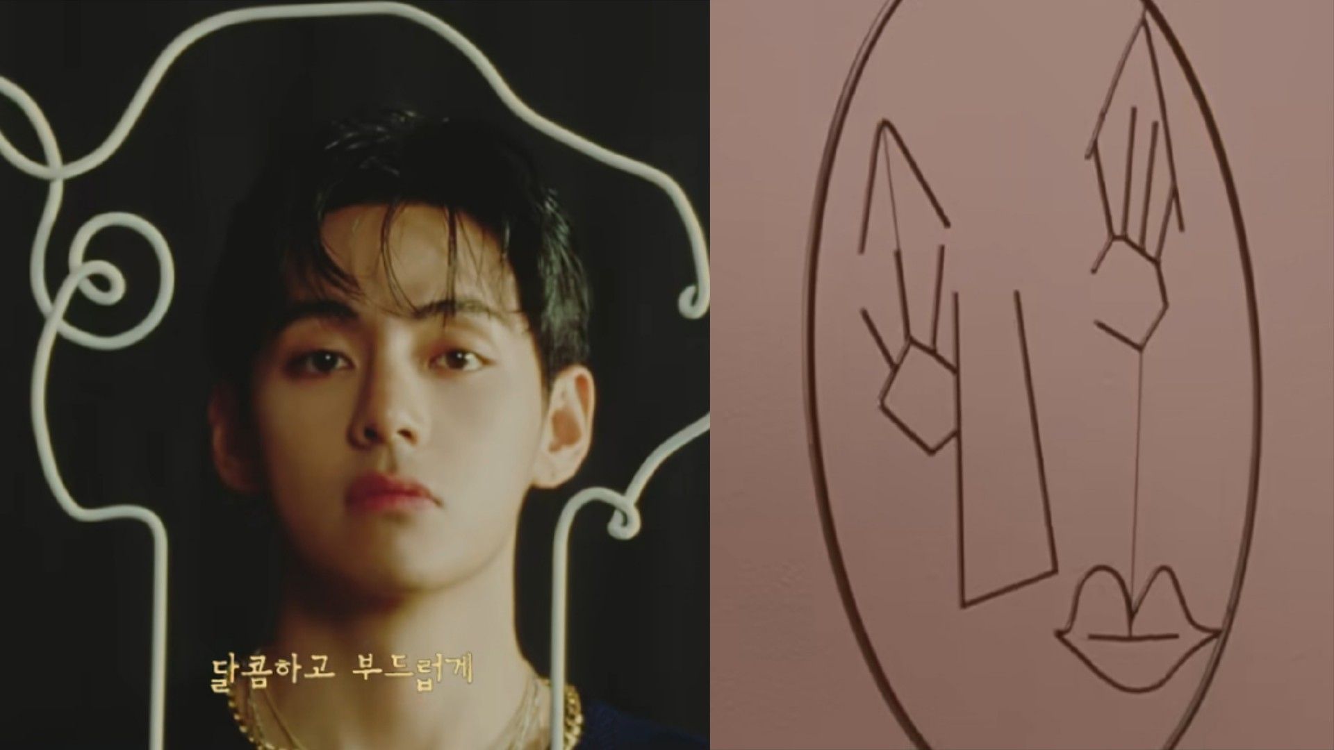 Taehyung in the ad campaign (Image via Instagram/@compose_coffee)