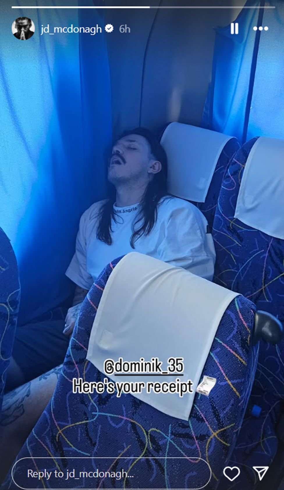 JD McDonagh got revenge on Dominik [Image credit: McDonagh&#039;s Instagram story]