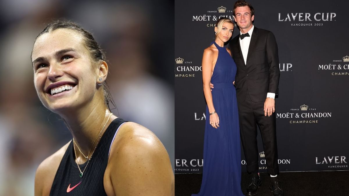 Tommy Paul's fiancée Paige fawns over Aryna Sabalenka's eccentric look at fan event ahead of US Open