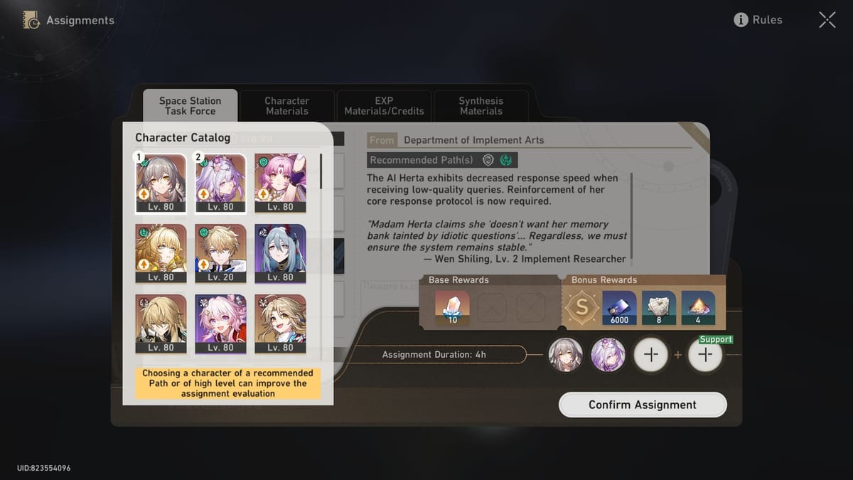 Honkai Star Rail Space Station Task Force event guide and rewards