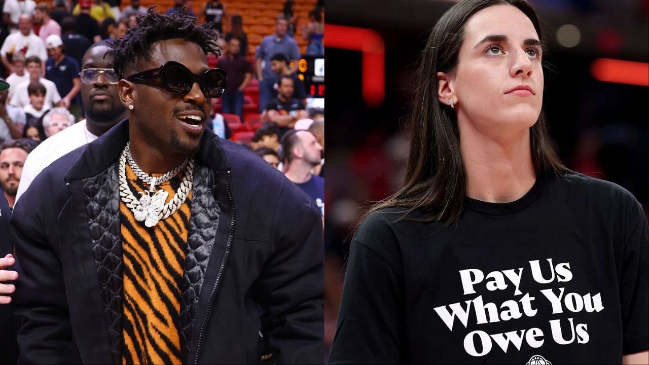 WNBA fans reacted to Antonio Brown trolling Caitlin Clark with outrageous &ldquo;green floppy d*ldo&rdquo; shirt [Picture Credit: Getty]