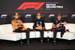 Watch: Lando Norris, Max Verstappen and Oscar Piastri left dumbfounded by an intriguing question from a journalist