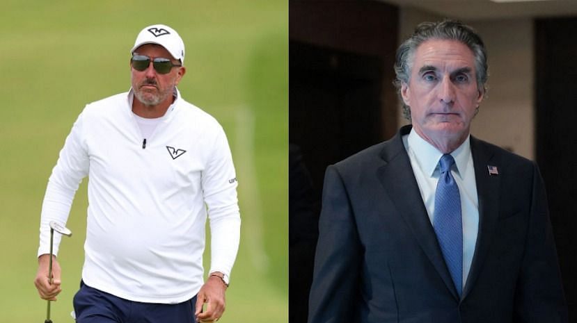 Phil Mickelson and Doug Burgum