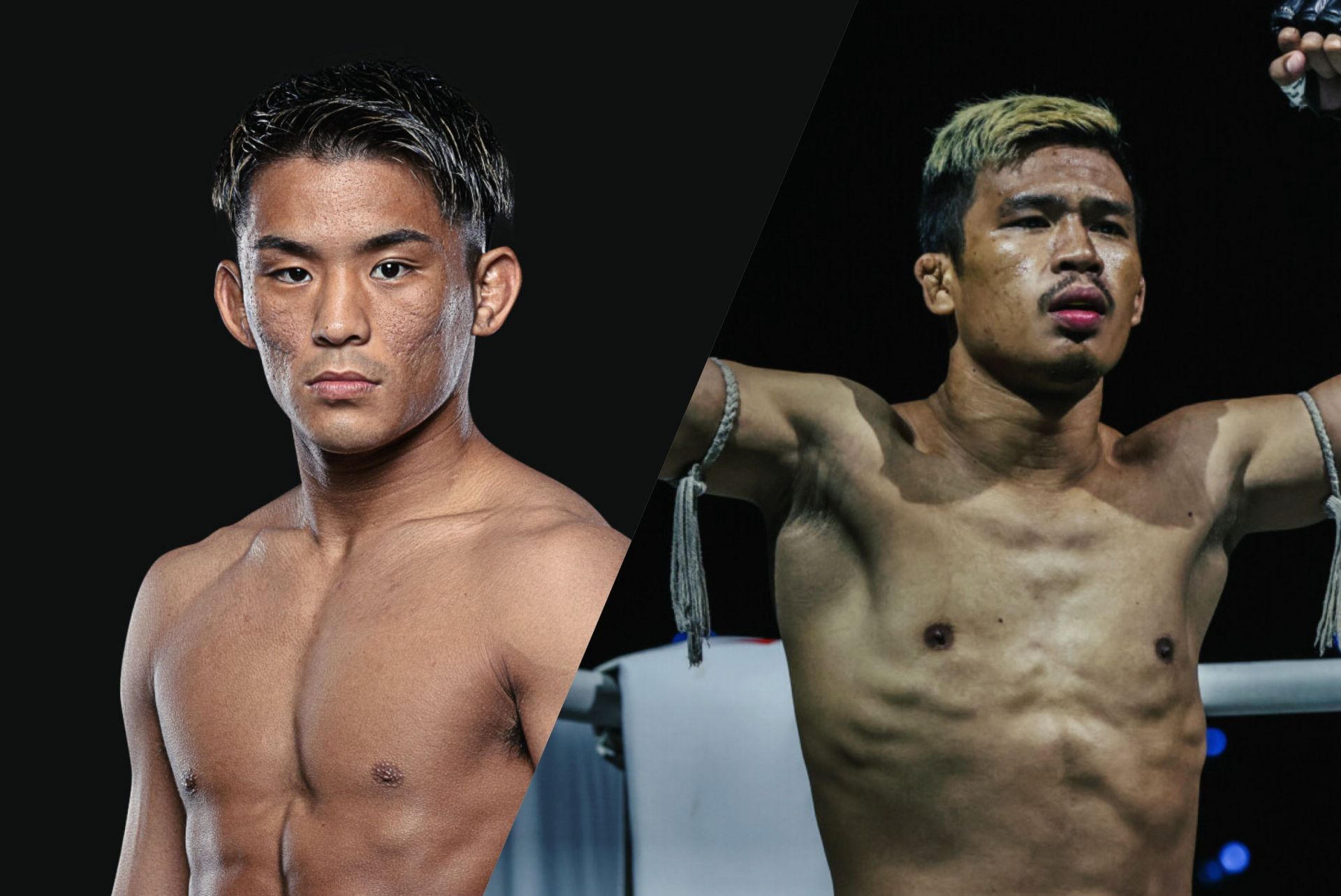 (From left) Yuki Yoza and Superlek Kiatmoo9. [Images: ONE Championship]