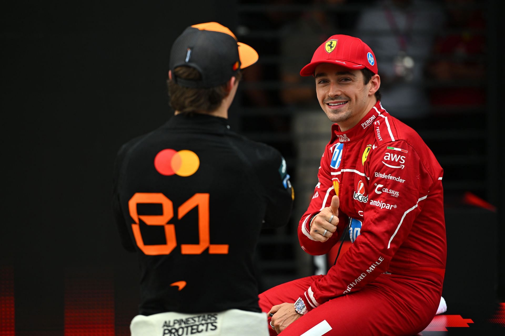 "One of the best pole positions I’ve ever had": Charles Leclerc reacts to beating the McLaren duo for pole at the F1 Hungarian GP qualifying