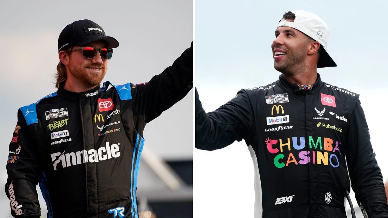 Tyler Reddick and Bubba Wallace (Right). Images via Imagn.