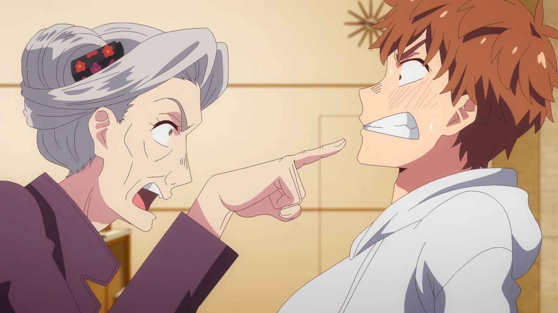 Kazuya and his grandmother, Nagomi (Image via TMS Entertainment)