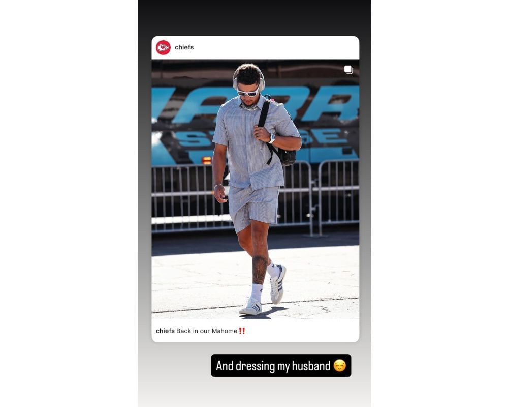 Patrick Mahomes&#039; wife Brittany drops 4-word message taking credit for Chiefs QB&#039;s outfit for preseason game vs. Bears [IG/@brittanylynne]