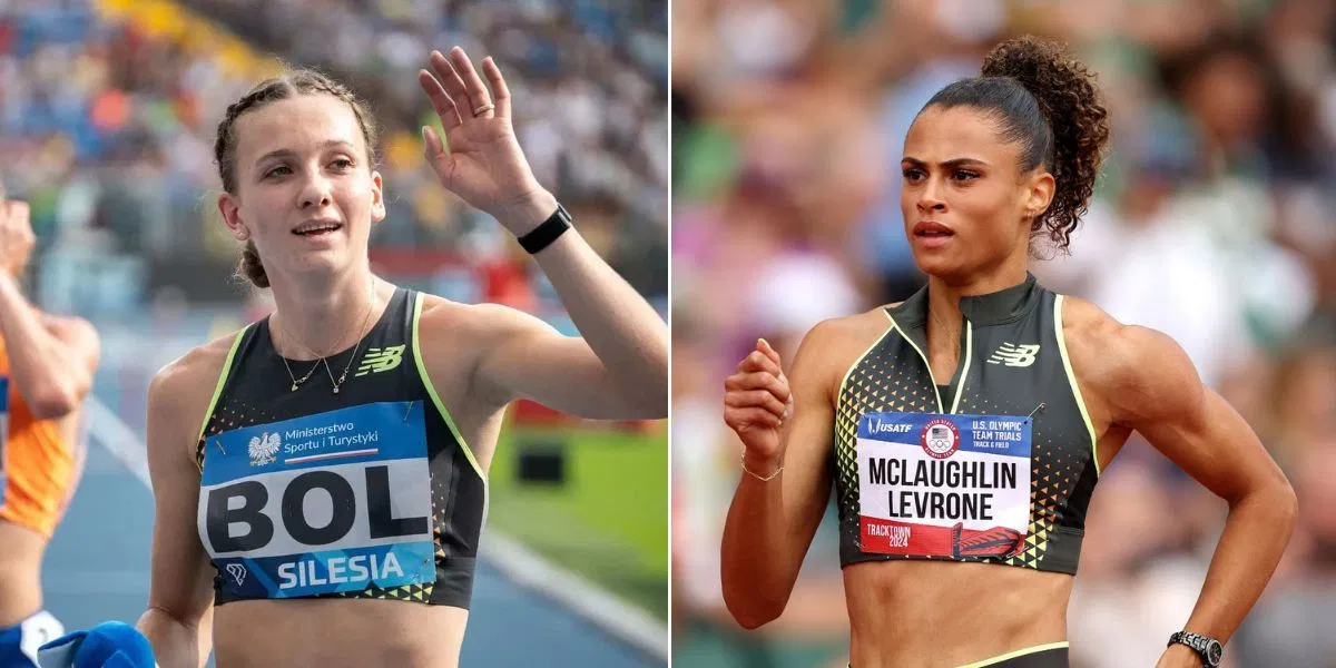 Femke Bol (L) and Sydney McLaughlin-Levrone (R). PHOTO: Getty Images