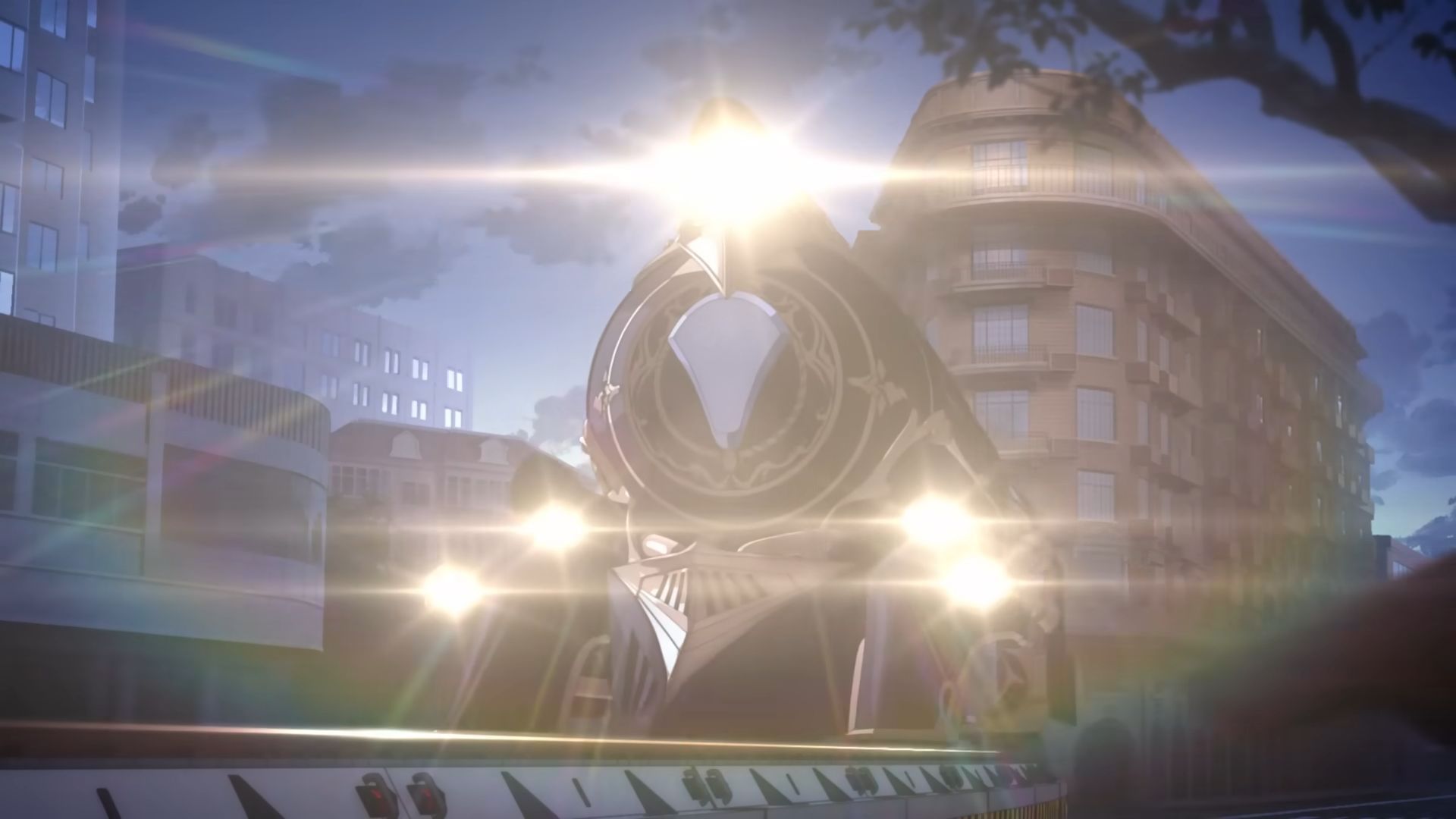 A train resembling the Astral Express in Honkai Impact 3rd&#039;s Reburn II Concept Animated Short (Image via HoYoverse)