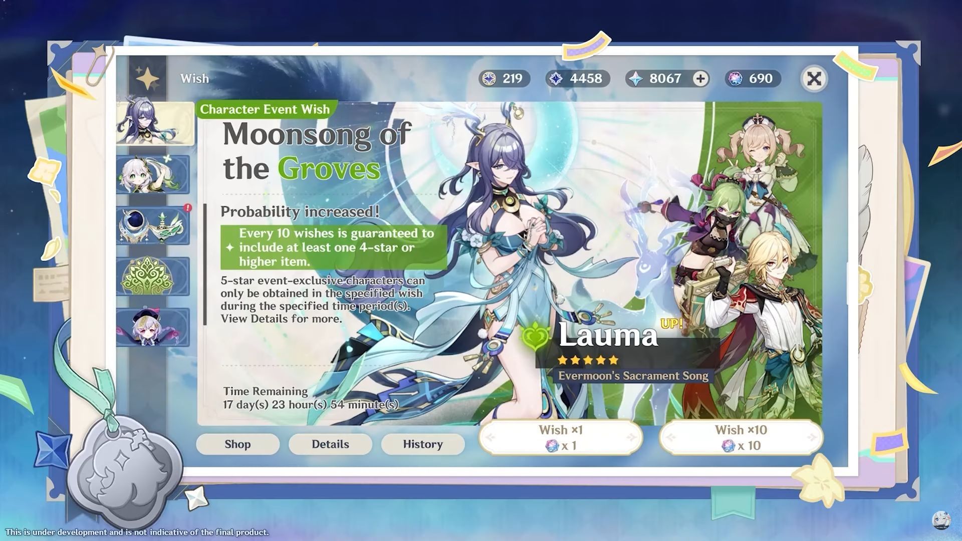 Version Luna I first half banners (Image via HoYoverse)