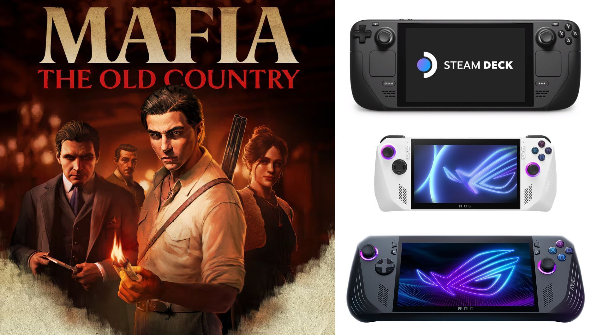 Best Mafia The Old Country settings for handheld devices (Image via 2K games, Asus, Steam)