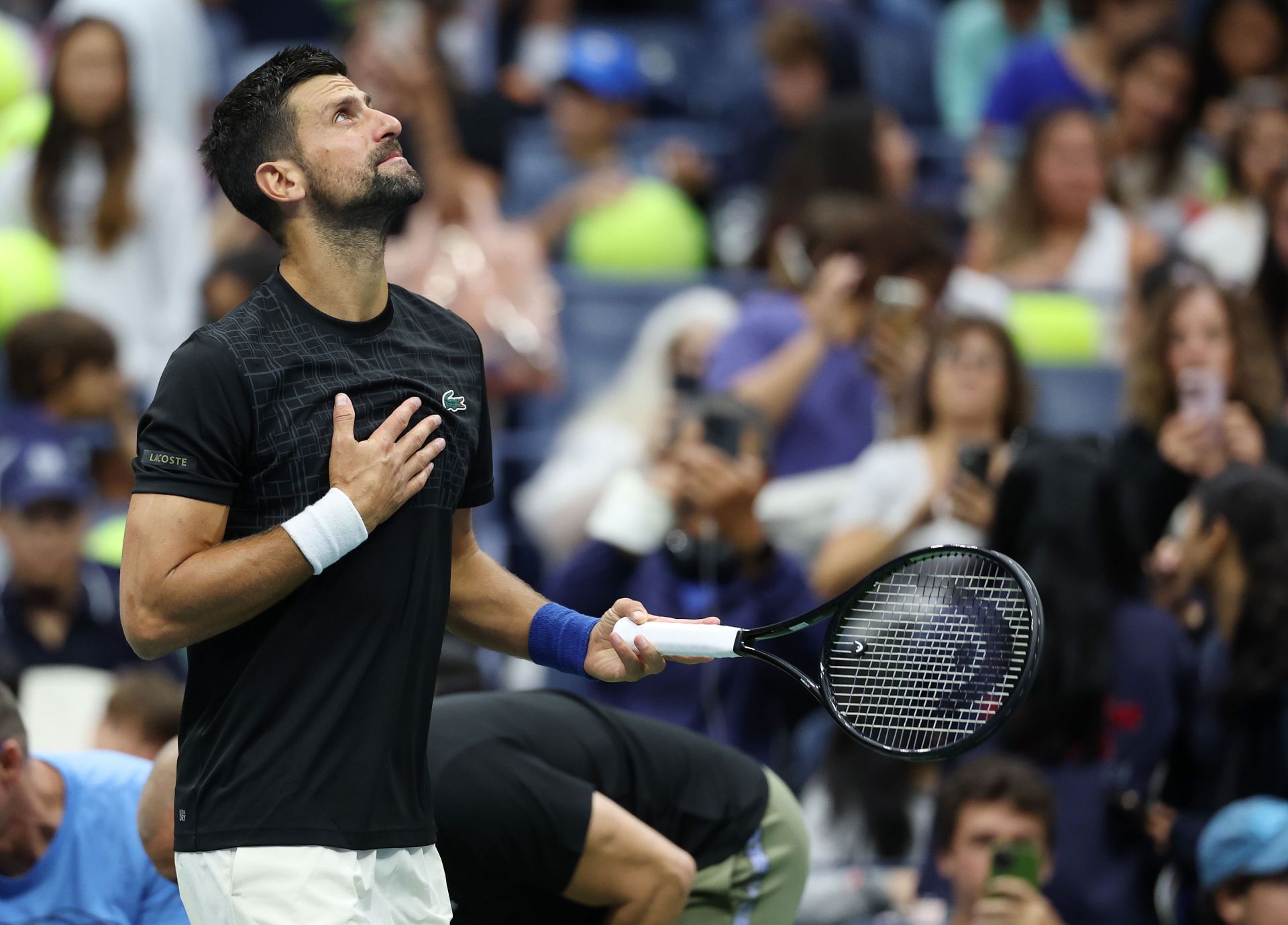 Novak Djokovic at the USTA Billie Jean King National Tennis Center in New York City. (Photo by Getty Images)