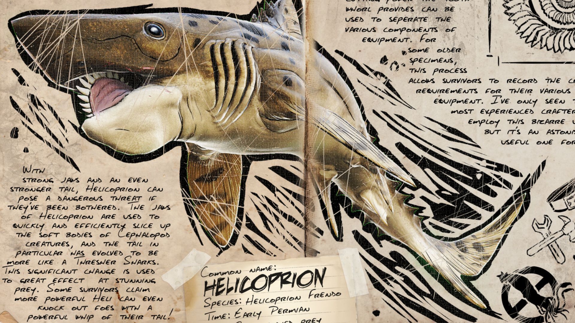 Helicoprion&#039;s Dossier (Image via Studio Wildcard)