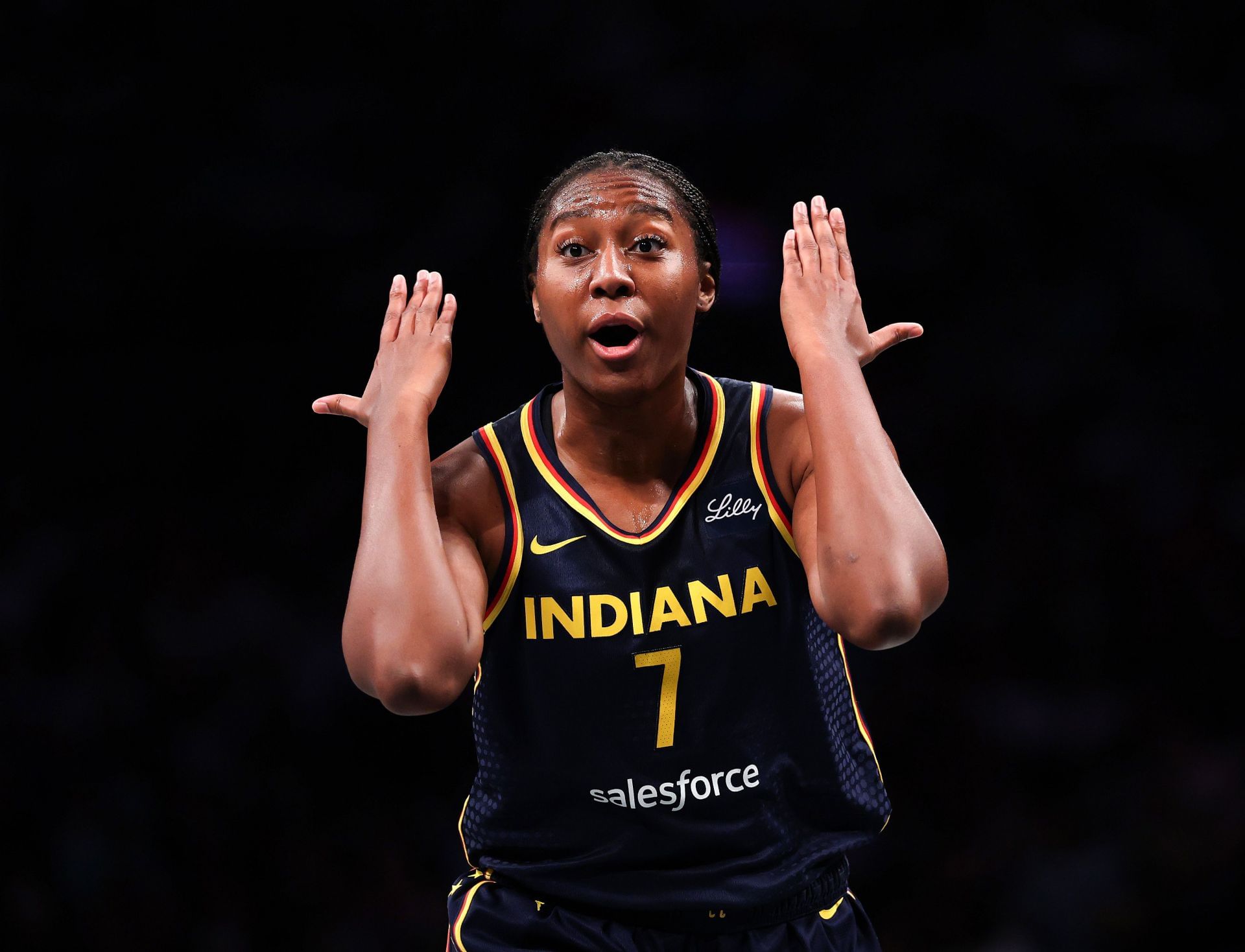 Aliyah Boston uses one heartfelt word to describe insane double-double performance in Fever's win over Sparks