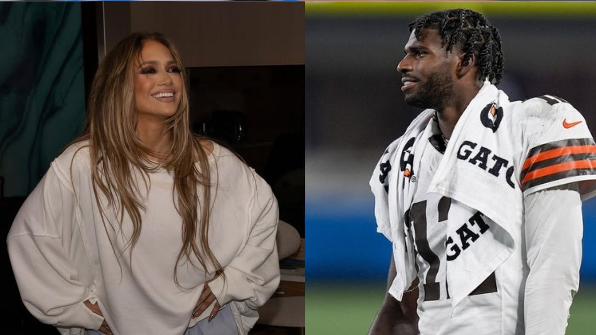 Jennifer Lopez and Shedeur Sanders
