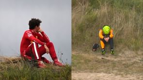 Watch: F1 live telecast showcasing a heartbroken Lando Norris sitting on the grass and then panning to Charles Leclerc during the F1 Dutch GP