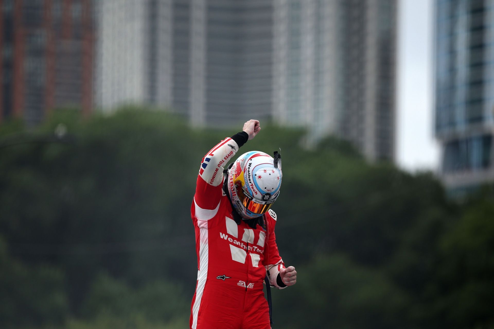 Shane Van Gisbergen (88) after winning the NASCAR Cup Series Grant Park 165. Source: Getty