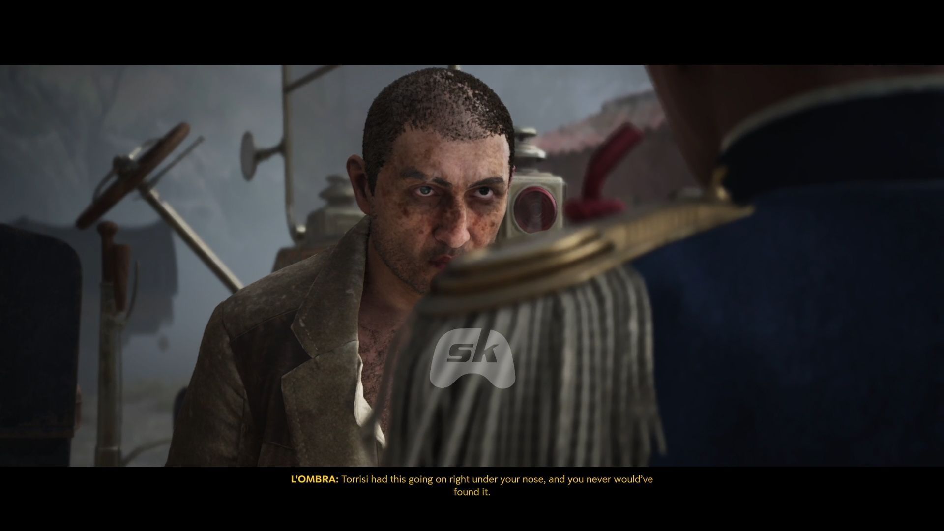 L&#039;Ombra told the guards about the tannery&#039;s location (Image via Sportskeeda Gaming || 2K)