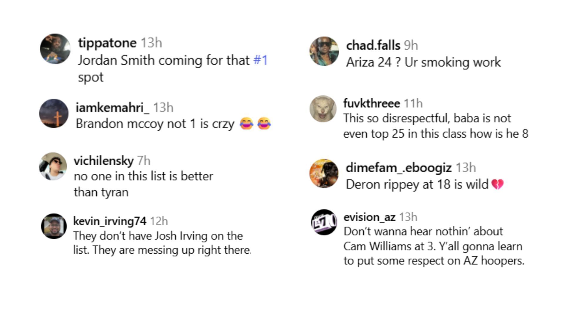 Other reactions (Image Source: @slam_hs/Instagram)