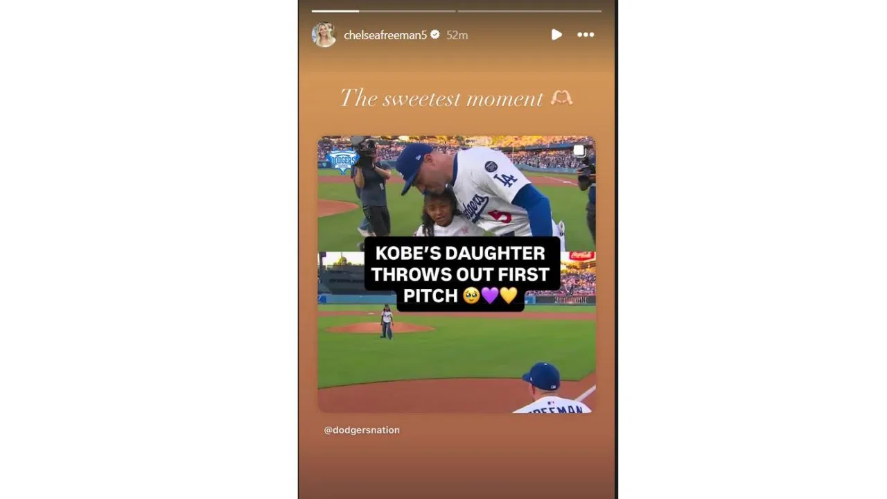 Chelsea&#039;s Instagram story (Source: @chelseafreeman5/Instagram)
