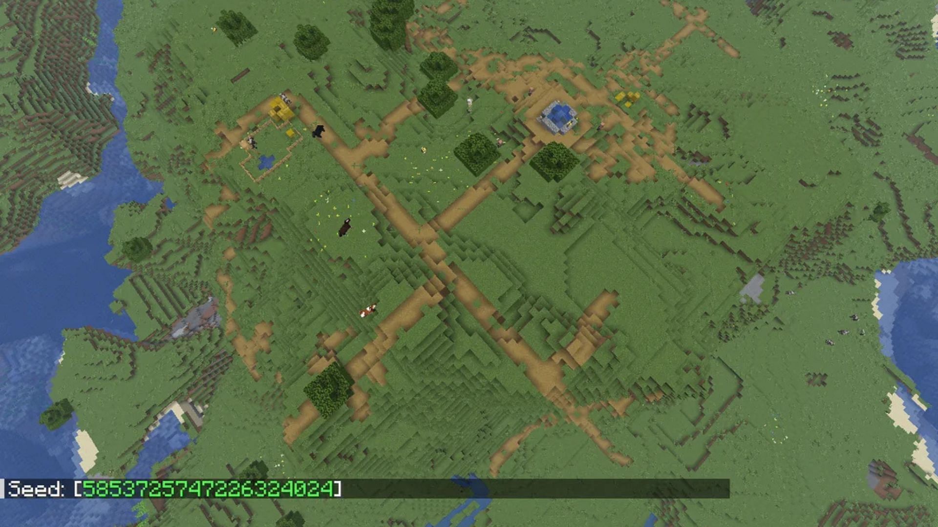 Minecraft player finds weird village generation with no houses