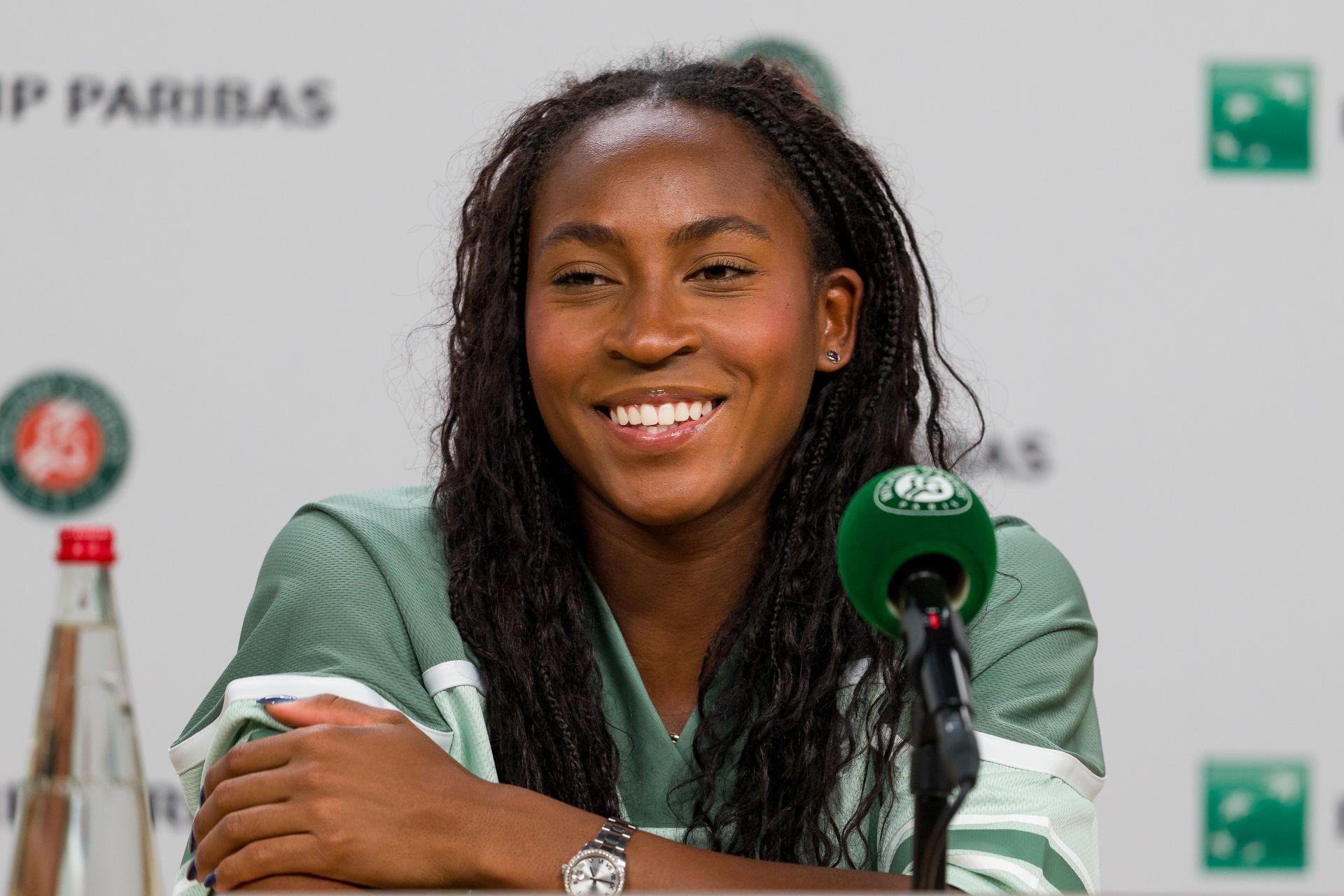 Gauff at the 2025 French Open - Previews - (Source: Getty)