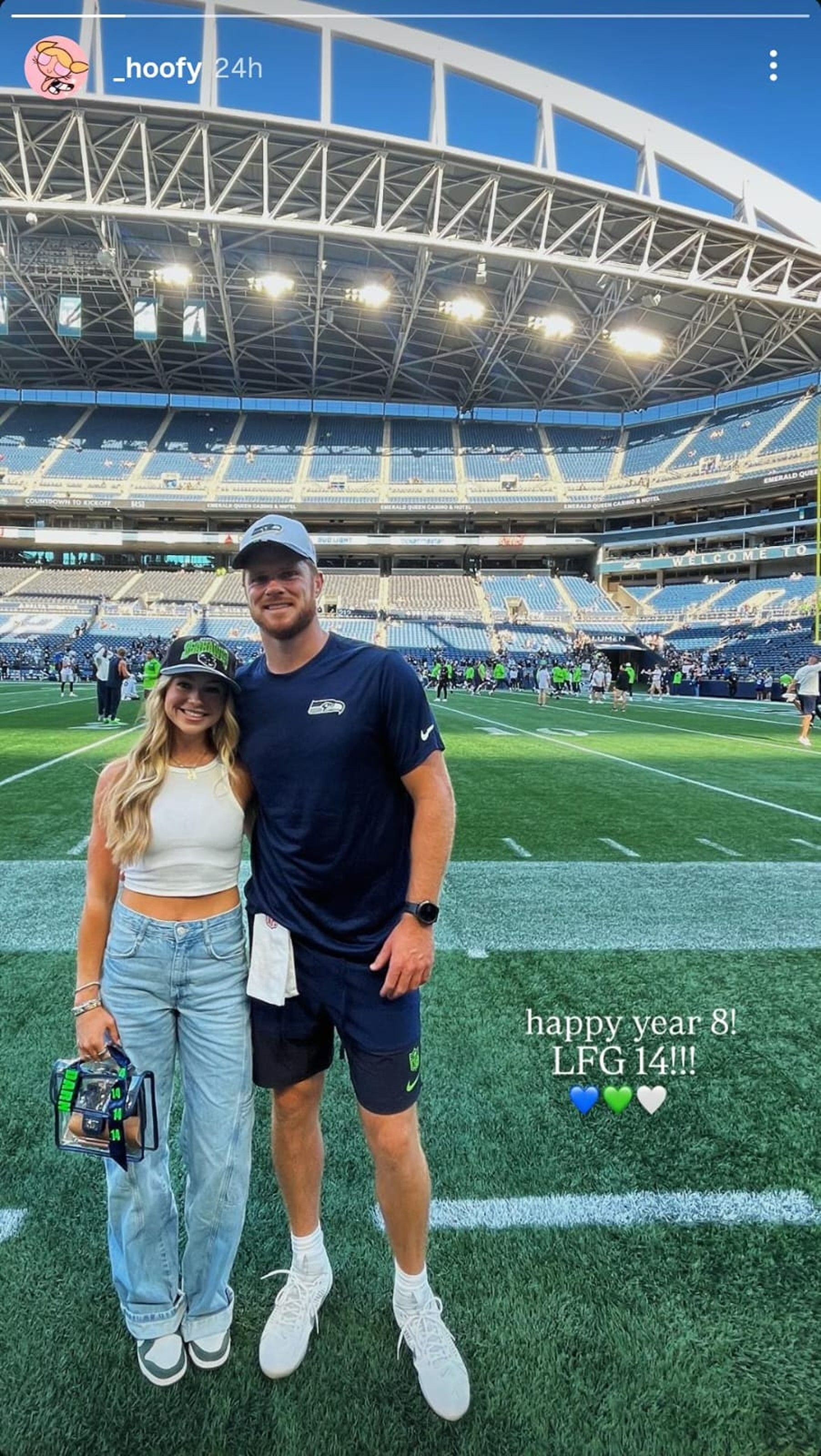 Sam Darnold&rsquo;s girlfriend Katie Hoofnagle /@_hoofy