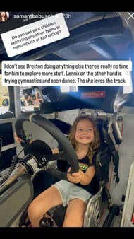 Samantha Busch's Instagram story - Source: @samanthabusch on IG