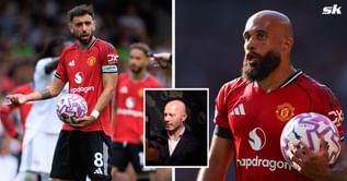 Alan Shearer addresses whether Manchester United should take Bruno Fernandes off penalty duty and give it to Bryan Mbeumo after latest miss