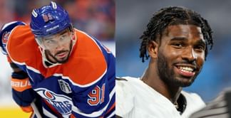 Evander Kane turns cheerleader for Shedeur Sanders' NFL debut vs. Panthers
