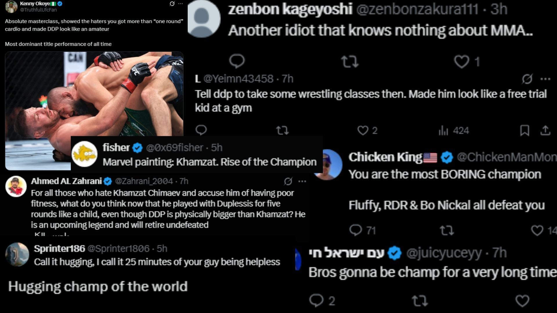 Fan comments [Screenshots courtesy: @KChimaev on X]