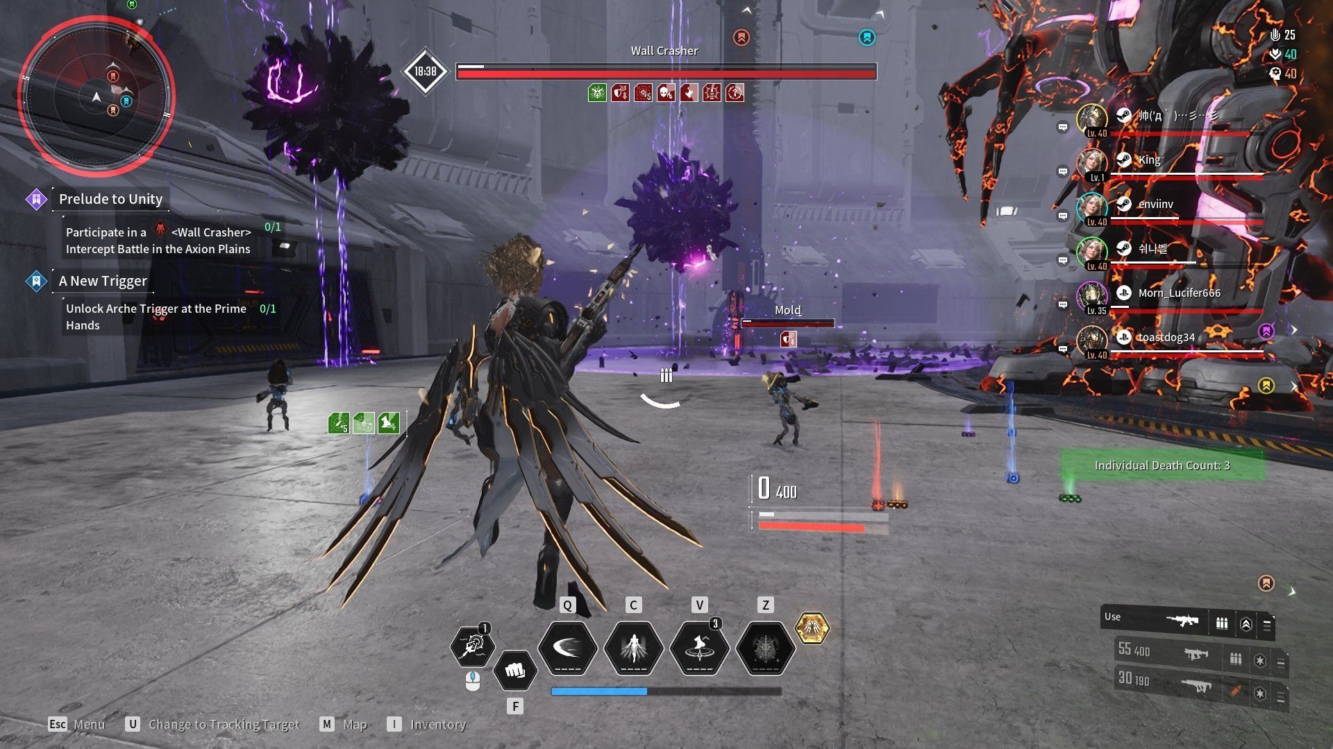 Void pylons create an AoE (Image via Nexon)