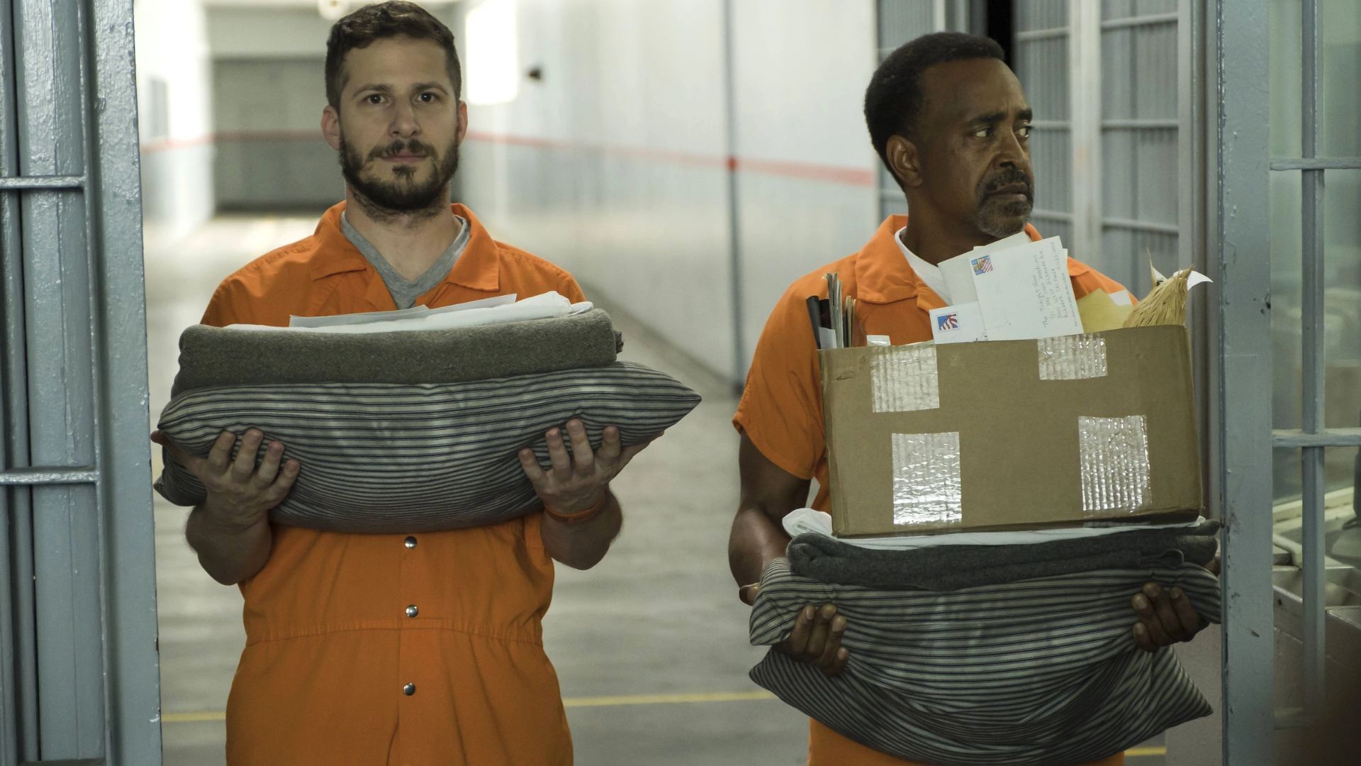 A still from Brooklyn Nine-Nine S5EP1 (Image via Universal)
