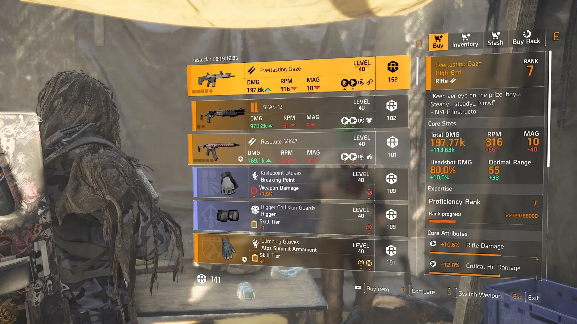 The Division 2 vendor at DZ West (Image via Sportskeeda Gaming || Ubisoft)
